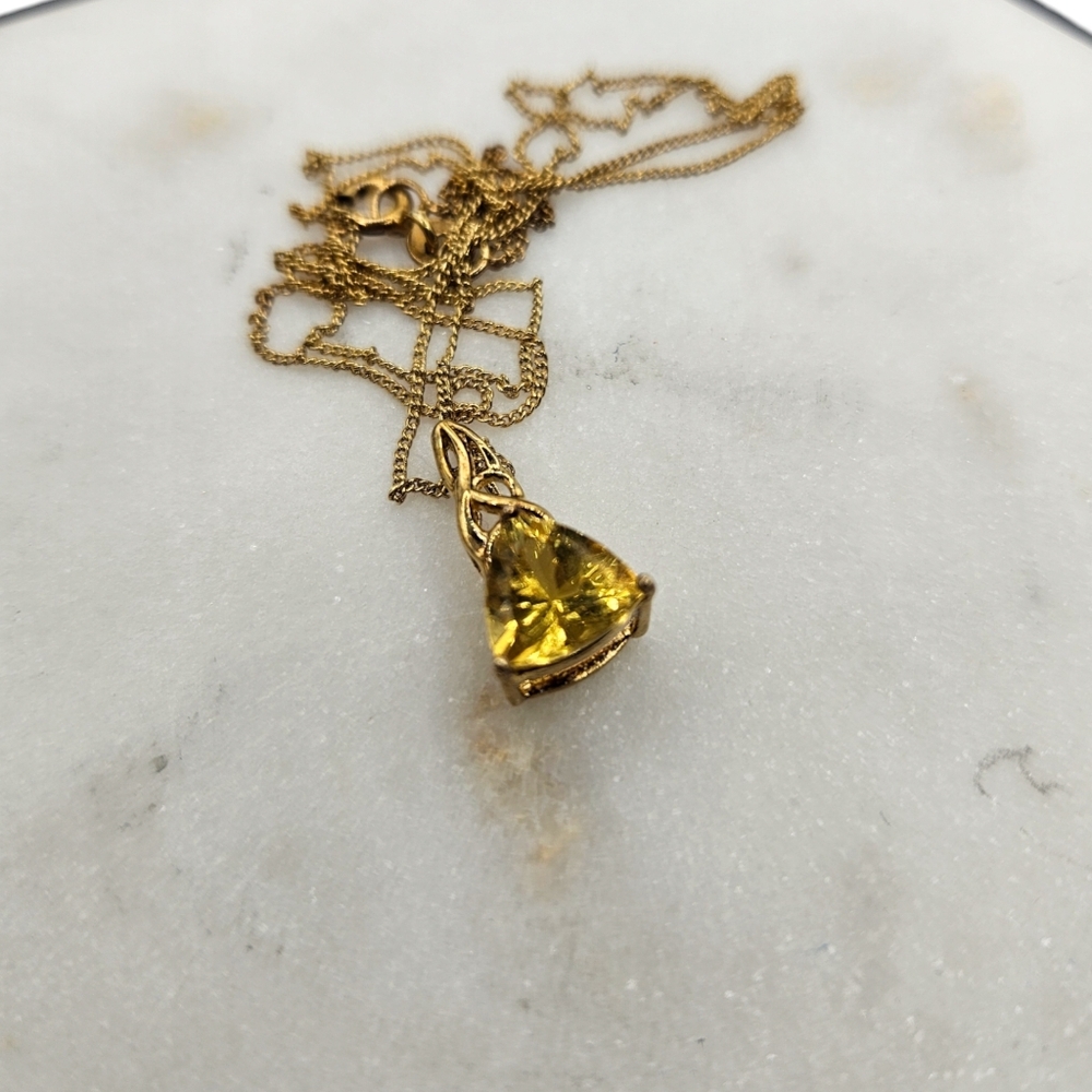 Yellow Apatite Necklace